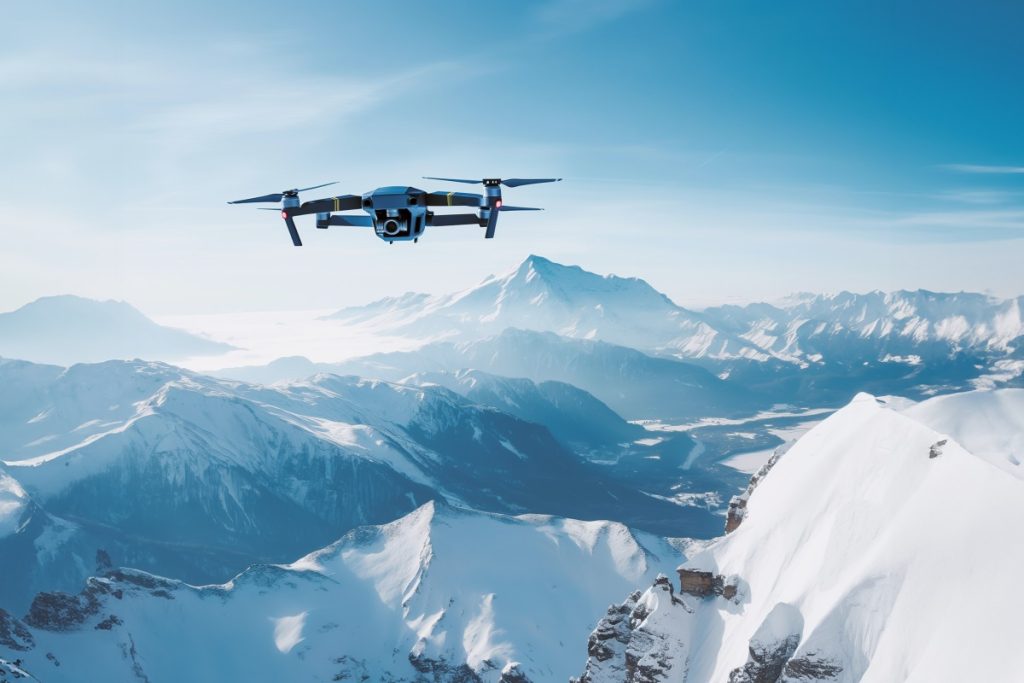 In volo sui ghiacciai @ AdobeStock, immagine generata con AI