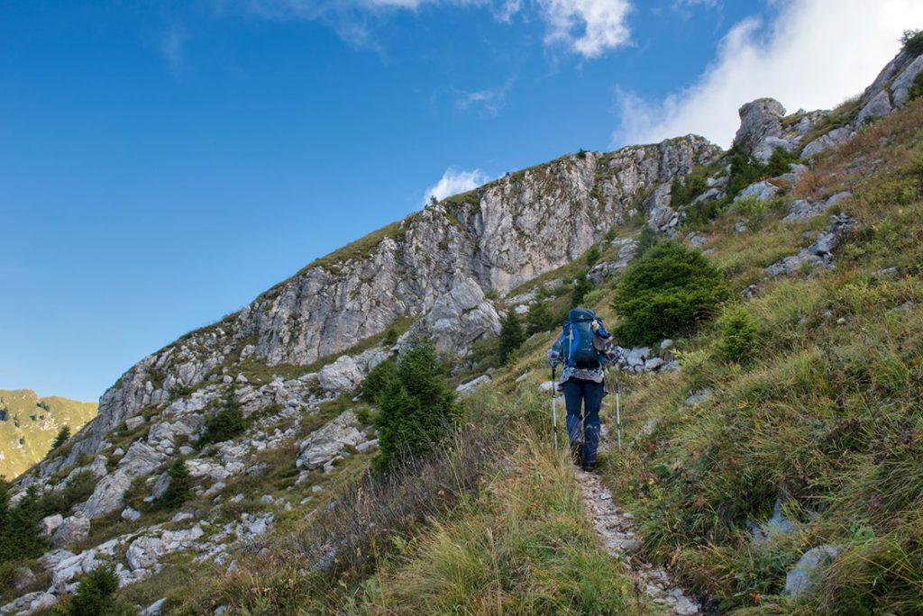 La parte iniziale del Sentiero delle Creste. Foto Roberto Carnevali
