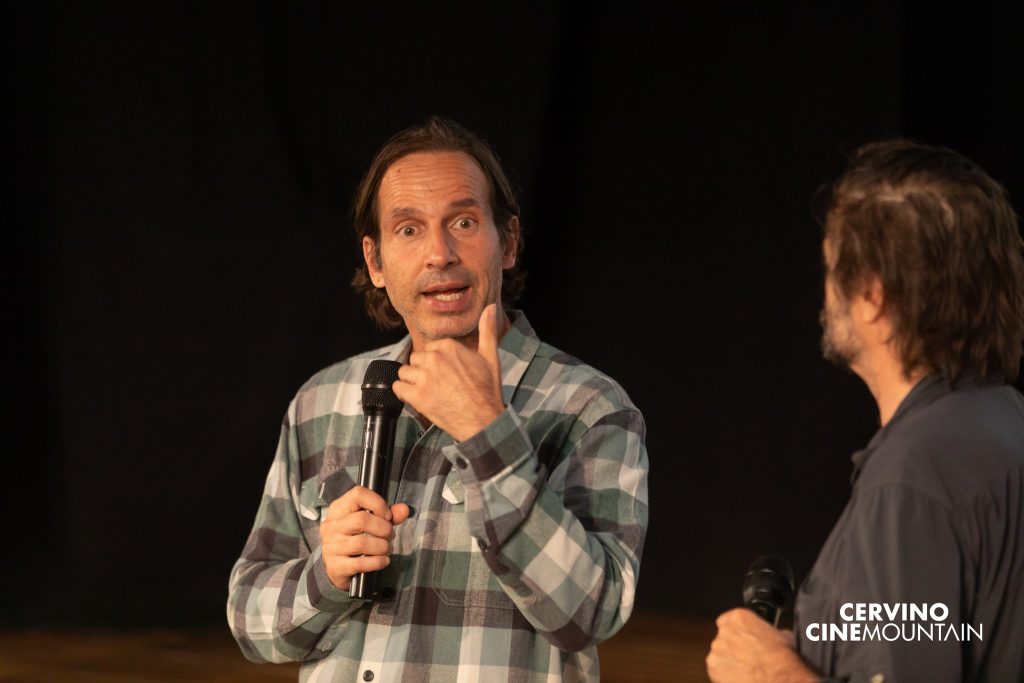 Nicolò Bongiorno durante la presentazione del suo nuovo docufilm a Cervino Cinemountain