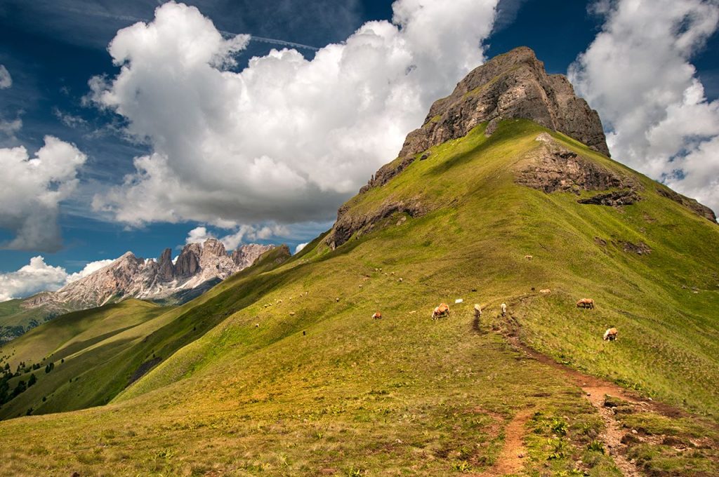 Pietra Neigra, Sassolungo e Sassopiatto. Foto Roberto Carnevali