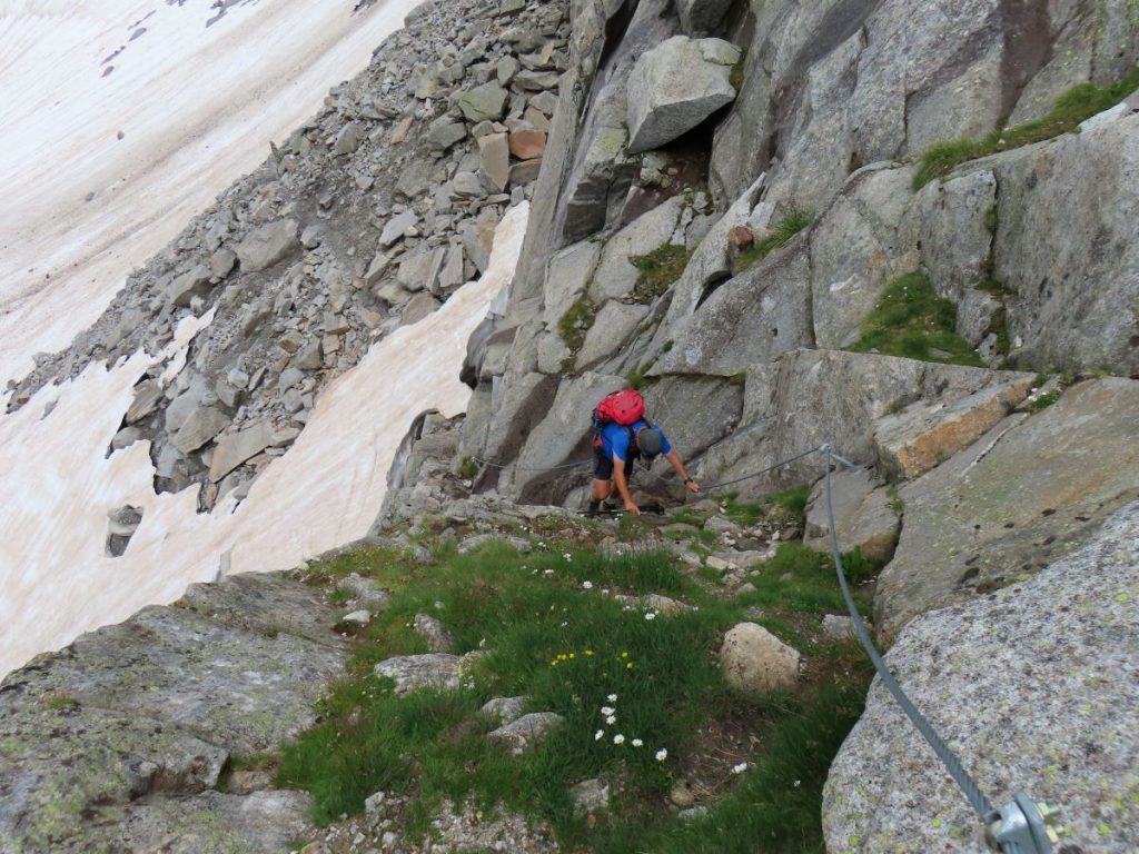 Salita verso la Forcella Marbelfleck (foto V. De Zordo)