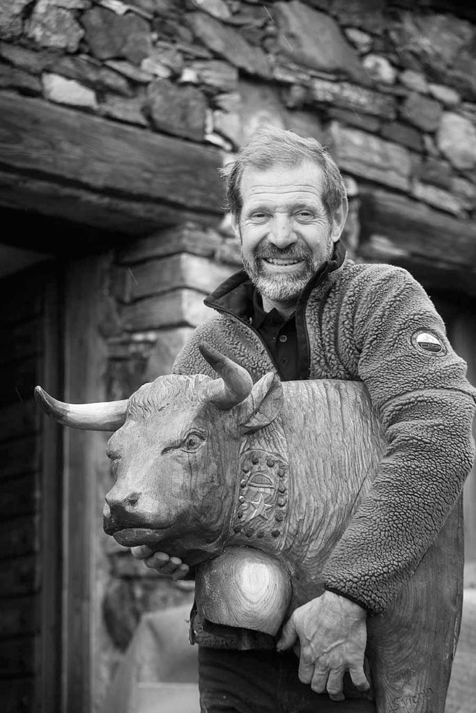 Siro Vierin, scultore e rifugista