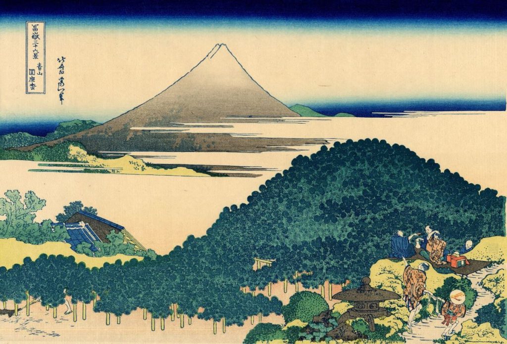 The coast of seven leages in Kamakura di Katsushika Hokusai