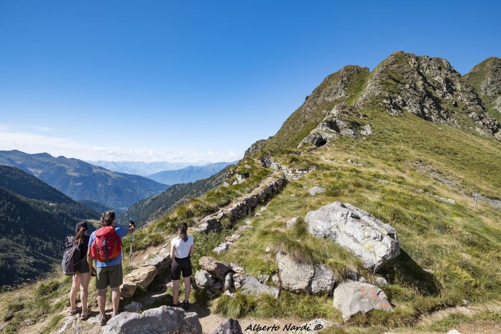 Trincee della Linea Cadorna al Passo di Verrobbio. Foto Alberto Nardi