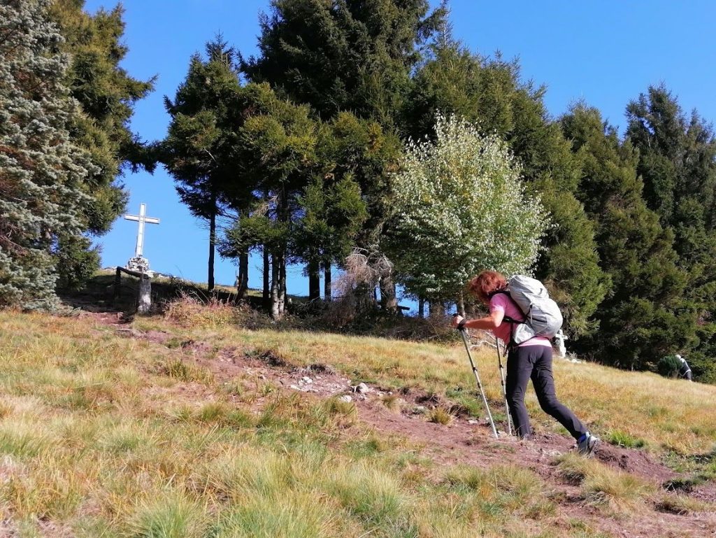 Ultimi passi prima della vetta del Monte Bolettone