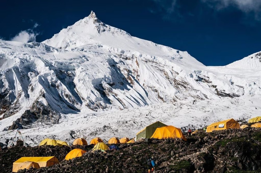 Il Campo base del Manaslu. Foto FB Anna Tybor