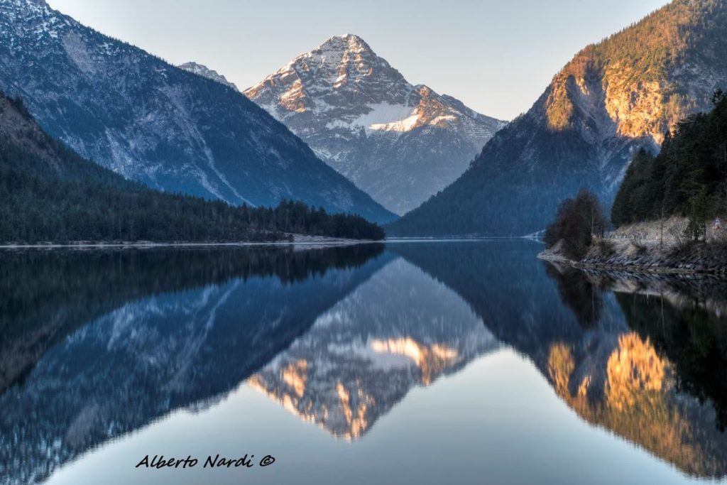 Il Plansee, a 900 metri di quota. Foto Alberto Nardi