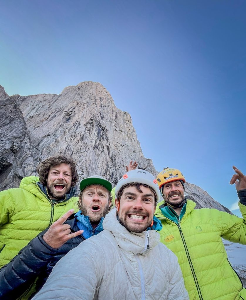 Matteo Della Bordella, Silvan Schupbach, Alex Gammeter e Symon Welfringer, i protagonisti della spedizione in Groenlandia