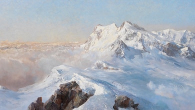 Über dem Nebelmeer. Il Monte Rosa visto dal Rimpfischhorn (1914)_