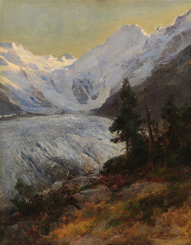 Am Morteratschgletscher (1903) @artvee.com