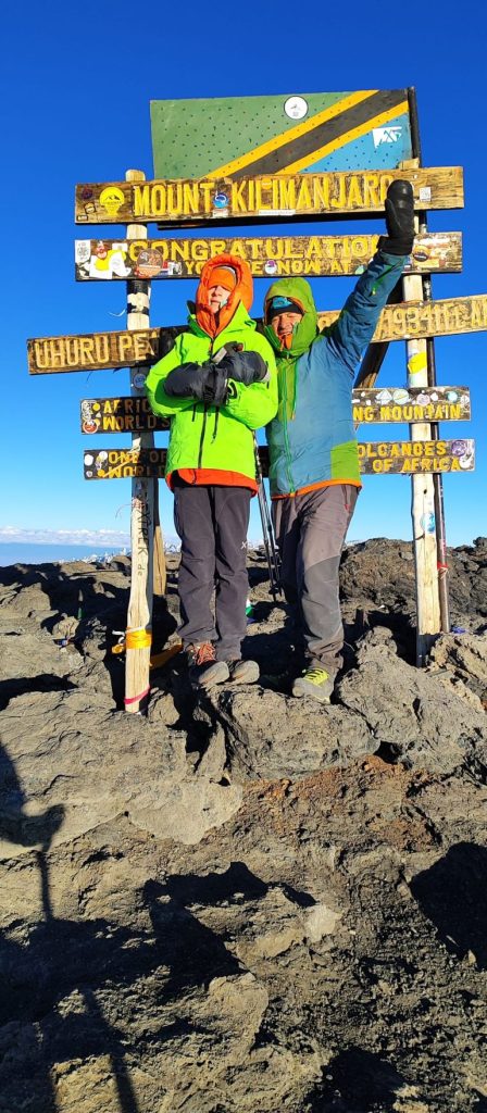 Andrea e Leonardo in vetta all