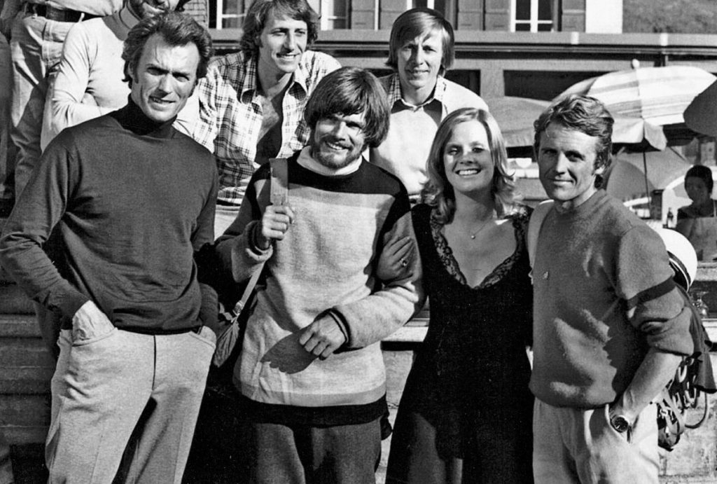 Anni Settanta, Reinhold Messner tra Clint Eastwood e Peter Habeler, C Casa Editrice Corbaccio