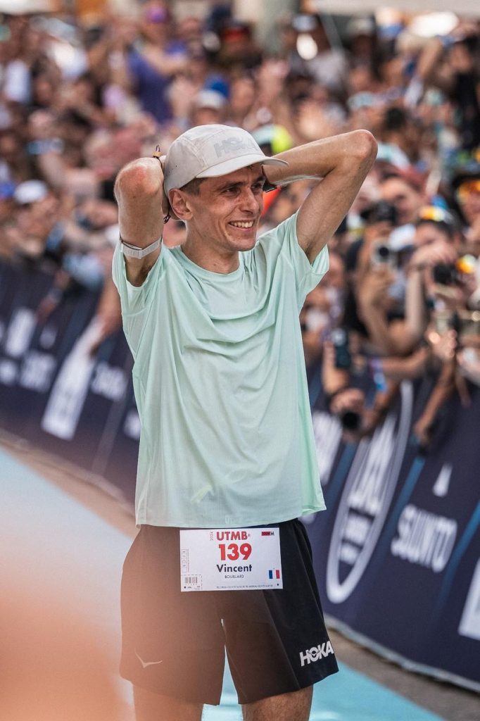 Bouillard incredulo dopo aver tagliato il traguardo