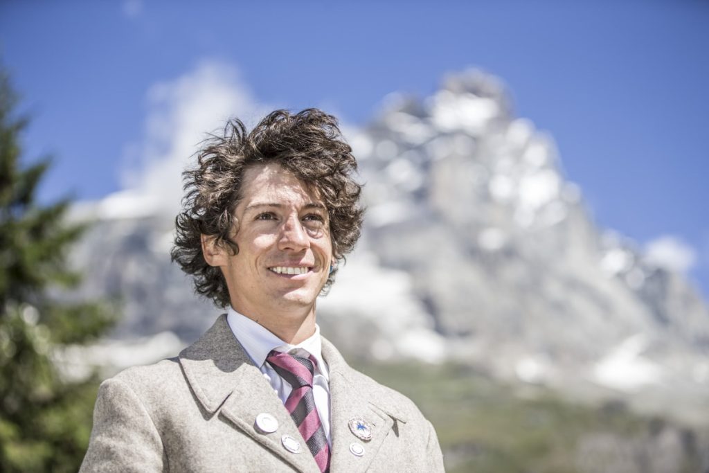 Cazzanelli con la divisa delle Guide del Cervino