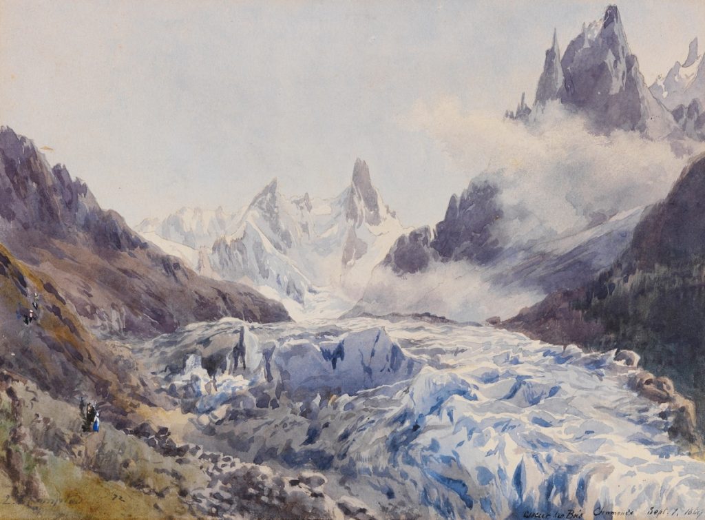 Glacier de Bois, Chamonix (1869) @artvee.com