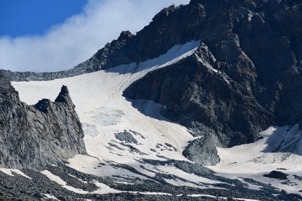 Il ghiacciaio di Preda Rossa, foto Stefano Ardito