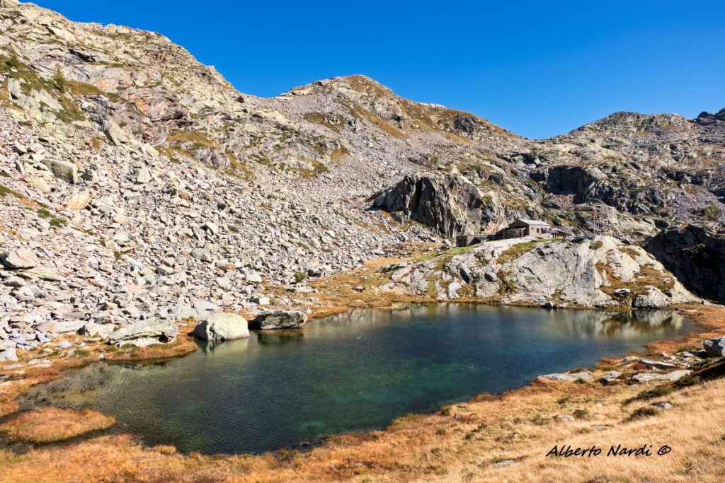 Il rifugio Barma (2060 m), meta dell
