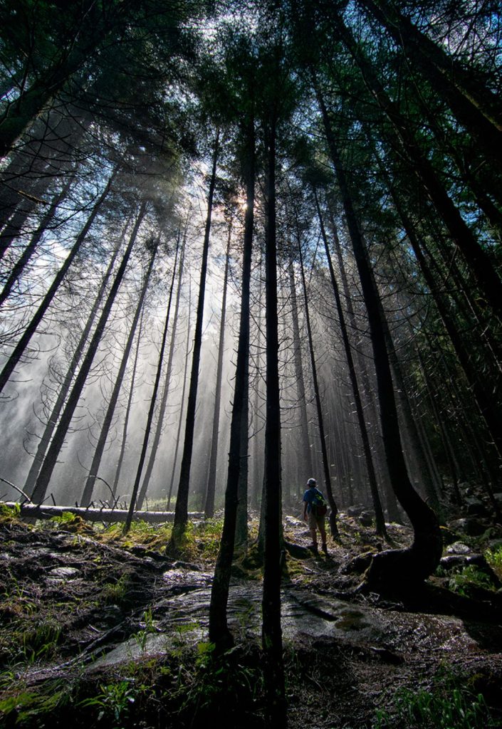 In prossimità della prima cascata. Foto Roberto Carnevali