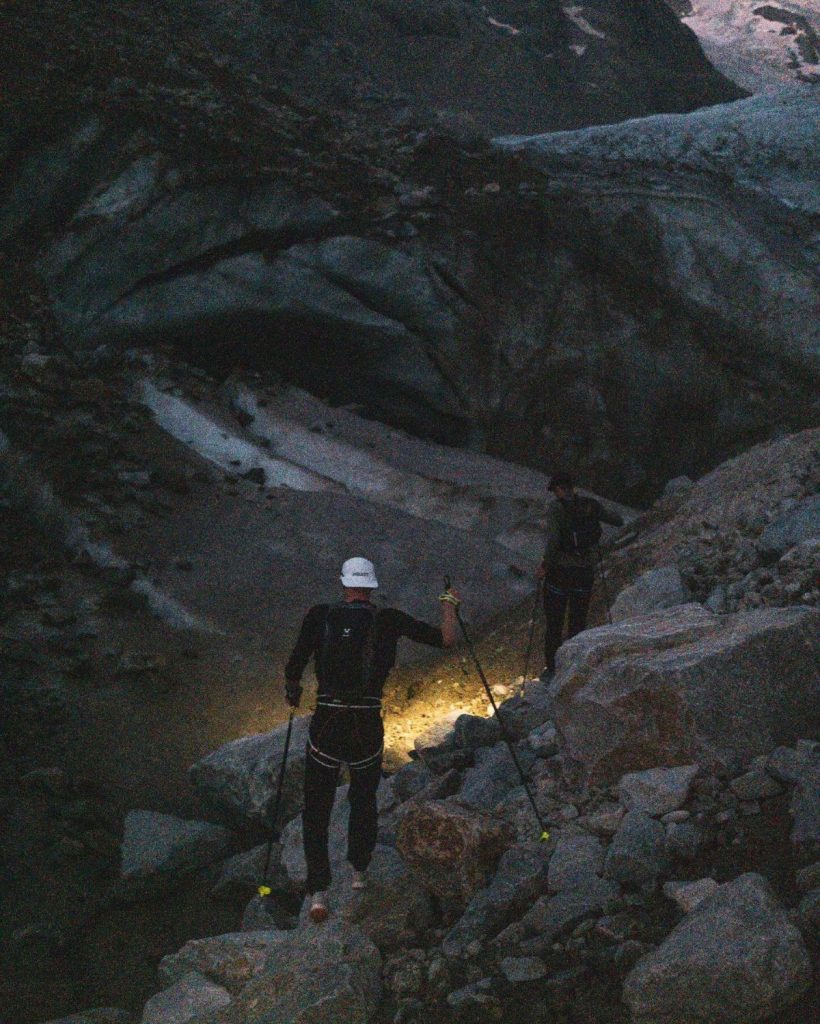 Lungo la salita al Piz Bernina. Foto IG kilianjornet