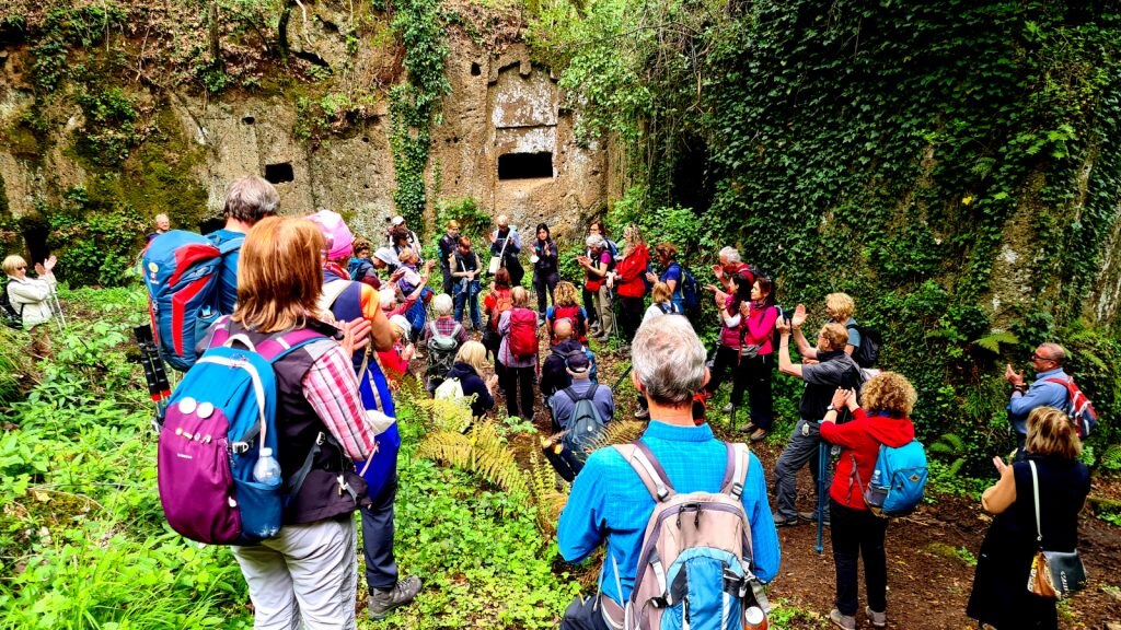 Parco Marturanum, escursionisti, foto Stefano Ardito