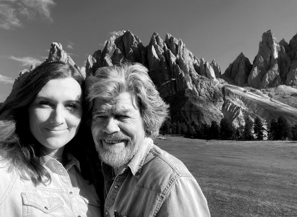 Reinhold Messner e la moglie Diane Schumacher C Casa Editrice Corbaccio