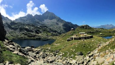 Il Rifugio Barma, ai piedi del Monte Mars.