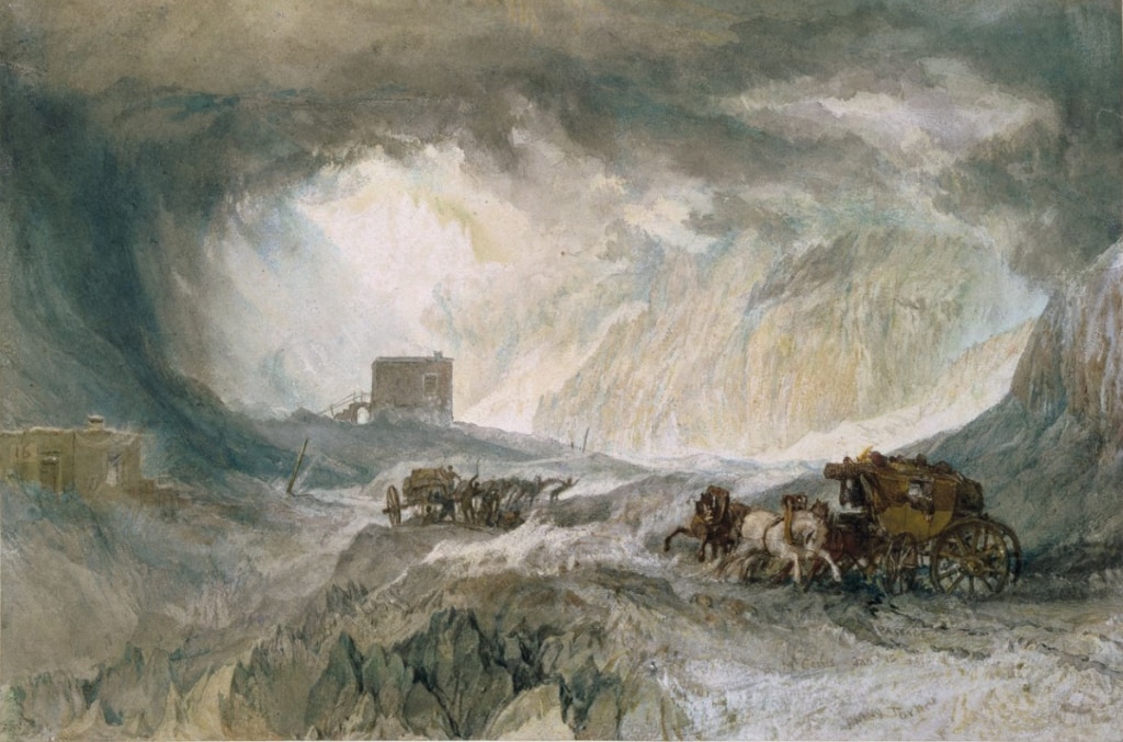 Snowstorm Mont Cenis, dipinto da Turner nel 1820