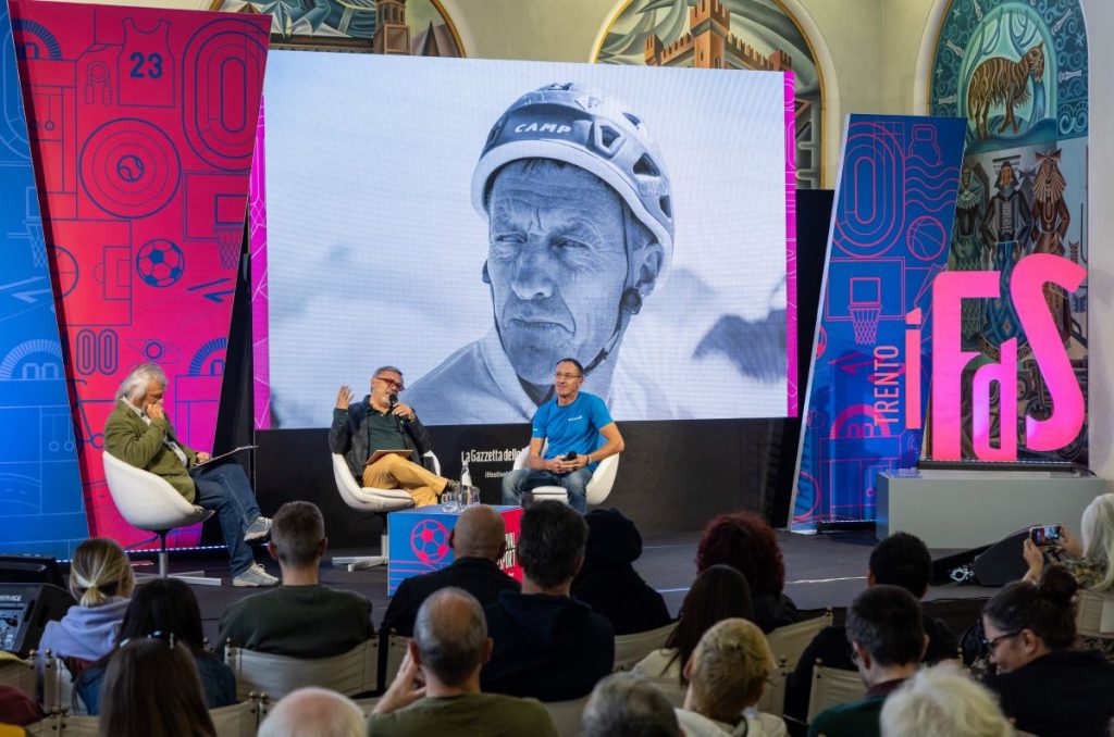 Urubko con Luca Calvi e Alessandro Filippini al Festival dello Sport di Trento
