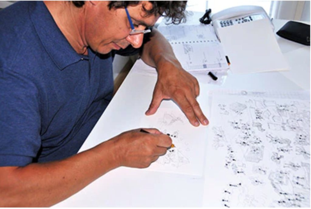 Fabio Vettori al lavoro