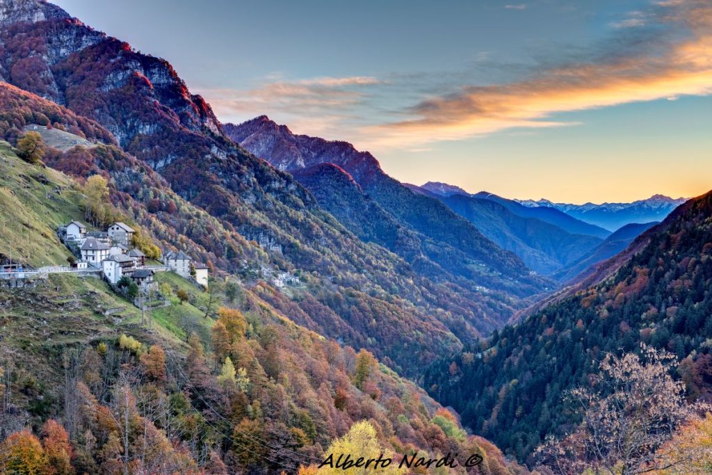 Frazioni del comune diffuso di Onsernone. Foto Alberto Nardi