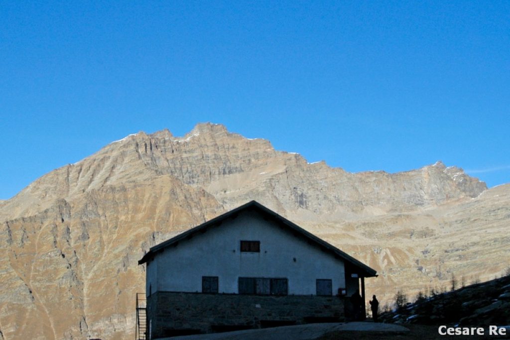 Il Rifugio Guglielmo Jervis. Foto Cesare Re