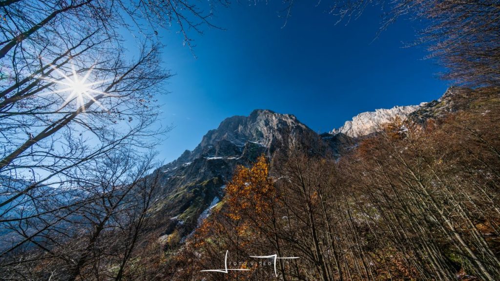 Il panorama quando il bosco si dirada. Foto Luigi Tassi