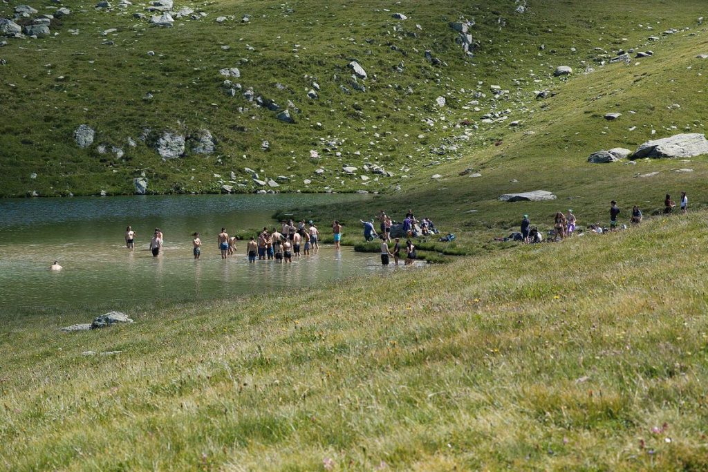 In montagna come al mare. Foto Enus Mazzoni