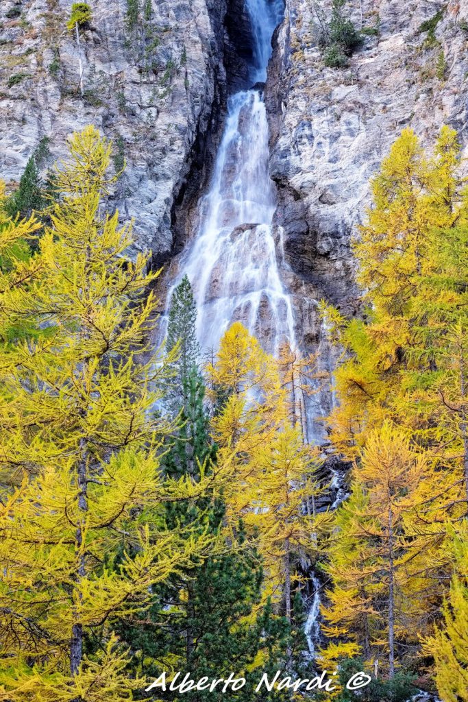 La Cascade de la Pisse, nei pressi di Le Pied du Mélézet. Foto Alberto Nardi