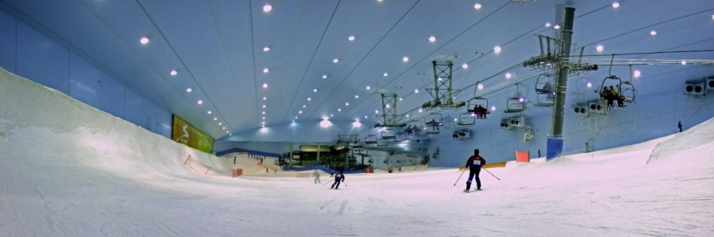 La pista dello Ski Dome di Dubai. Foto Filipe Fortes