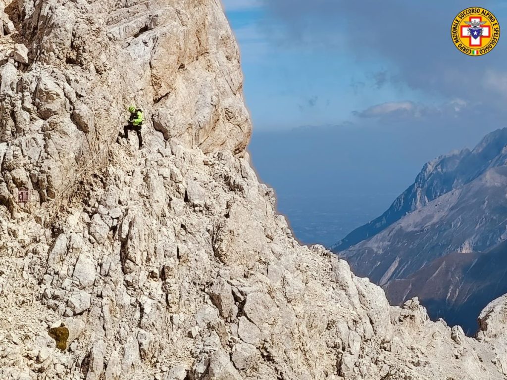 Le ricerche di Giorgio Lanciotti sulla Vetta orientale, foto SASA