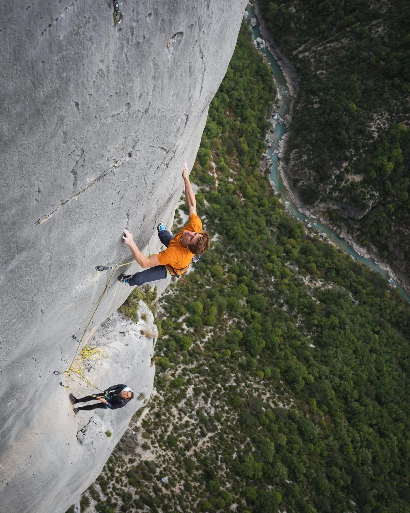 Nel Verdon, sulle pareti di casa. FB Seb Bouin