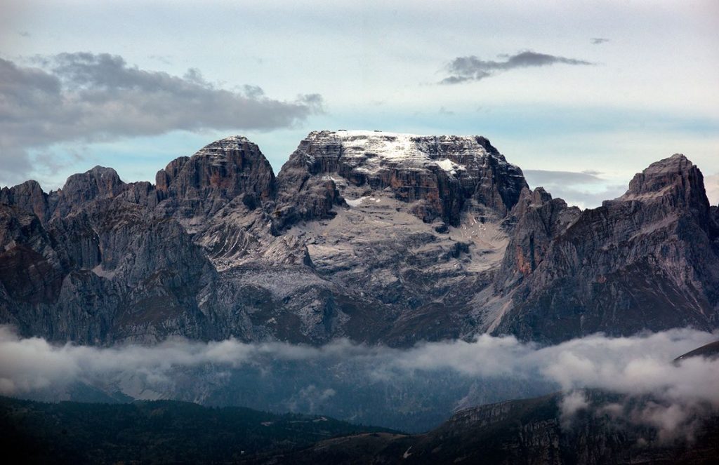 Scorcio sulle Dolomiti di Brenta dalla vetta della Marzola. Foto Roberto Carnevali