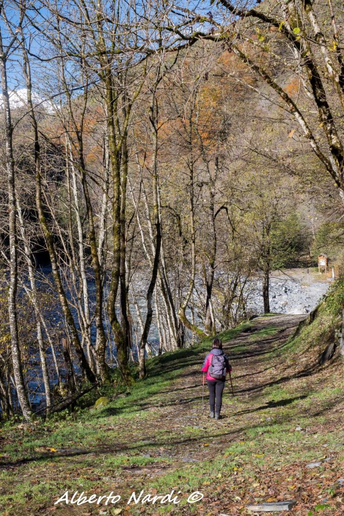 Sul sentiero per i Bagni di Craveggia. Foto Alberto Nardi