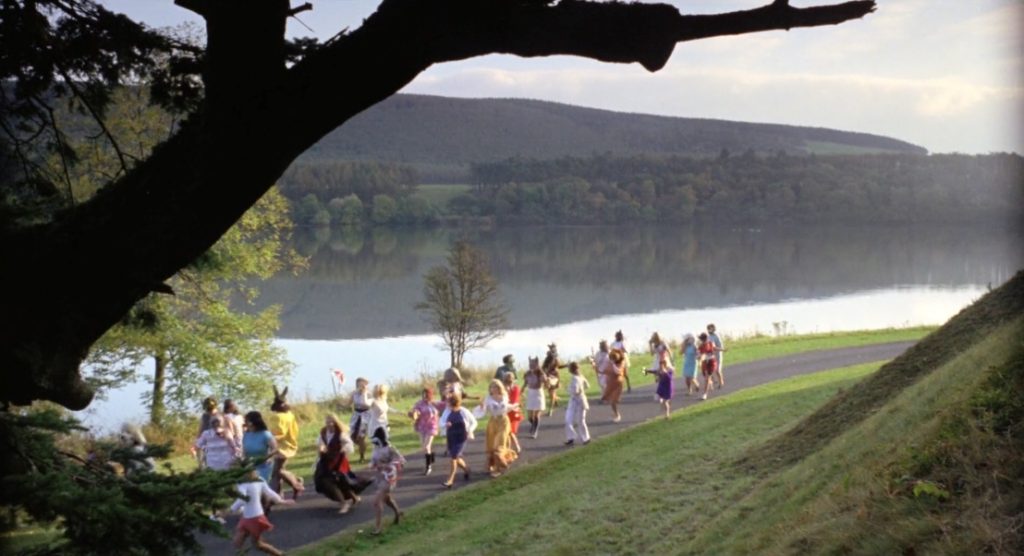 Una scena di The wicker man