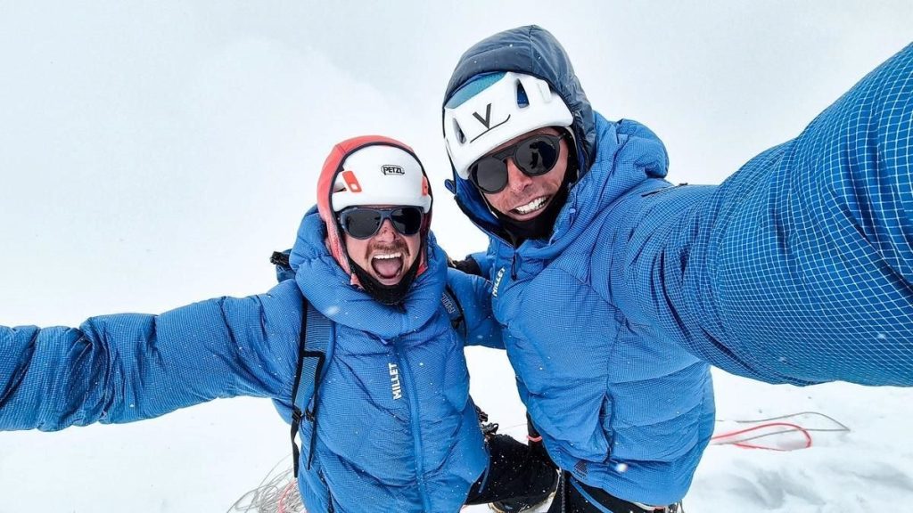Welfringer con Charles Dubouloz in vetta allo Hungchi