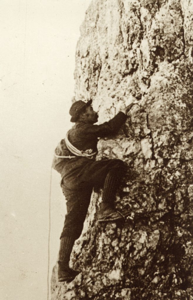 Antonio Dimai sulla Croda da Lago @ Raccolta Enrico Maioni