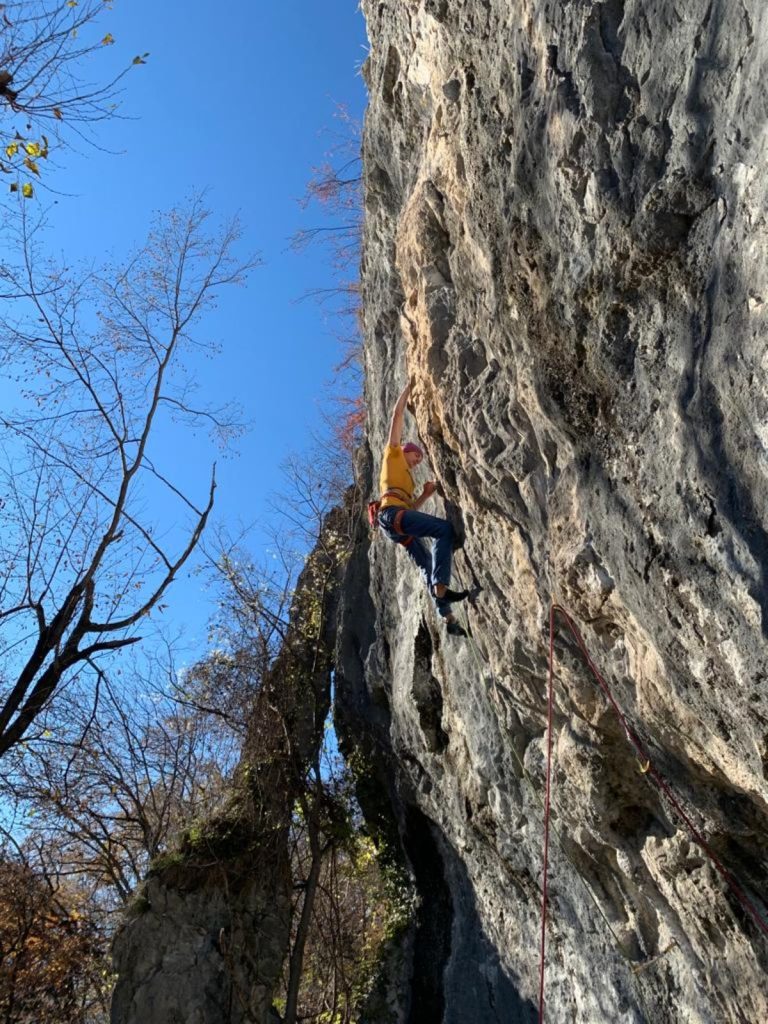 Arrampicare a Sasso Pelo. Foto Marco Zanchetta