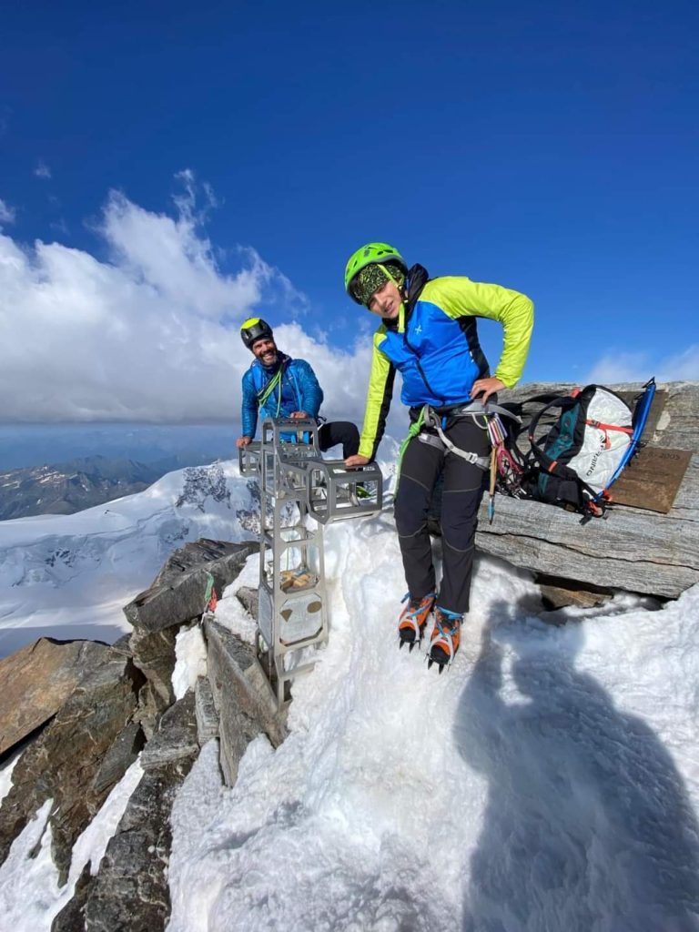 Federico Tommasi e Matteo Faletti sul Monte Rosa