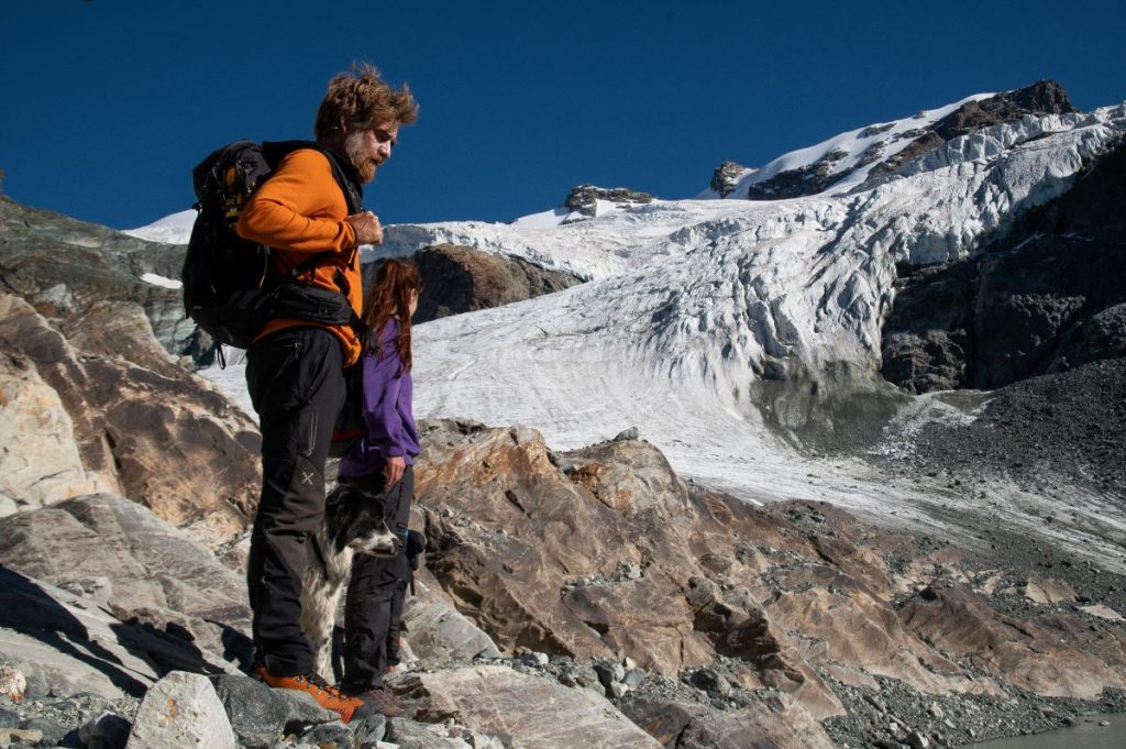 Fiore Mio, Cognetti al cospetto dei ghiacciai del Monte Rosa ©Daniele Mantione