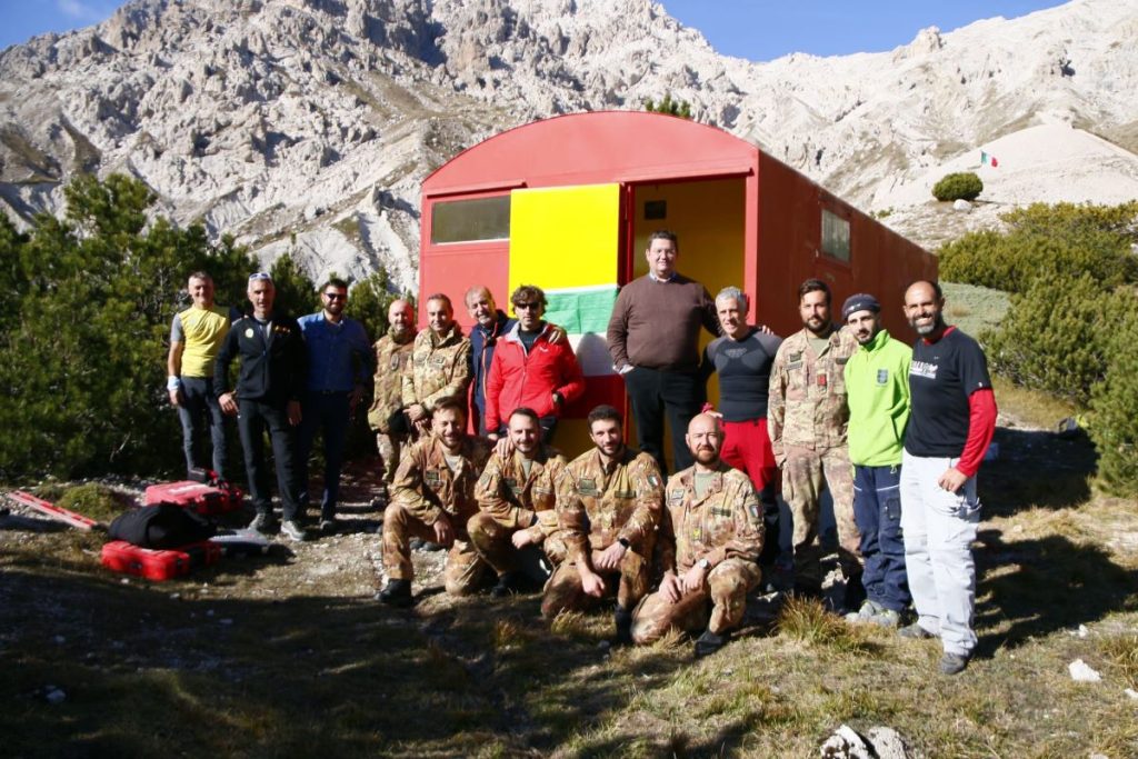 Il nuovo bivacco Desiati, foto Comune di Calascio