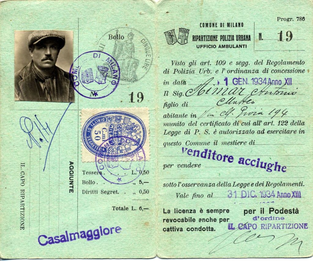 Il tesserino degli acciugai @ Ecomuseo Alta Valle Maira