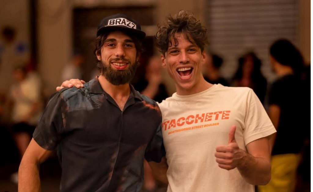 Mattia Antinori, a sinistra nella foto @brazz_fromtheflock