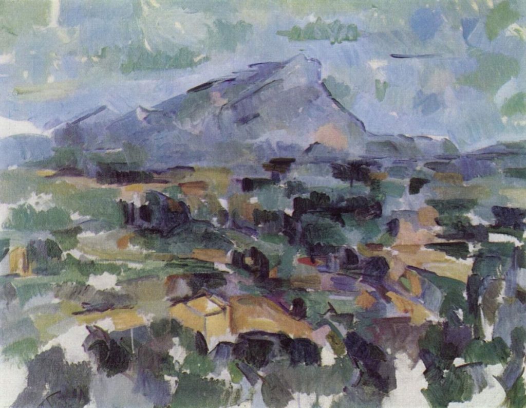 Montagne Sainte-Victoire di Paul Cézanne (1905-1906), esposta al Museo Pushkin di Mosca