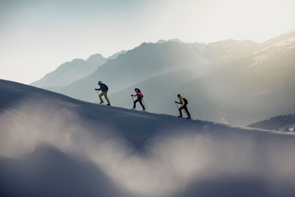 Scialpinismo a Passo Rolle. Foto Federico Modica